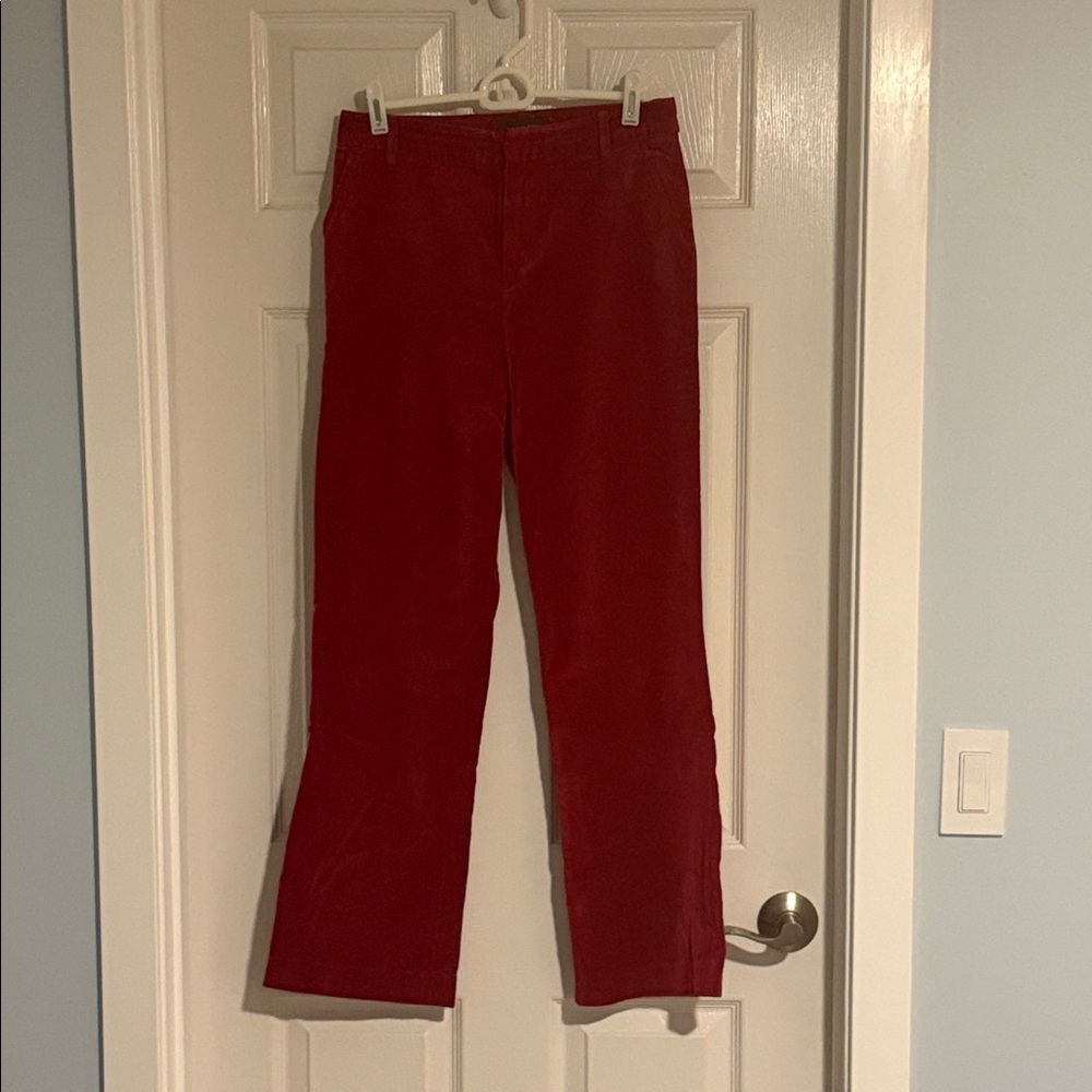 Ralph Lauren Red Straight Leg Pants